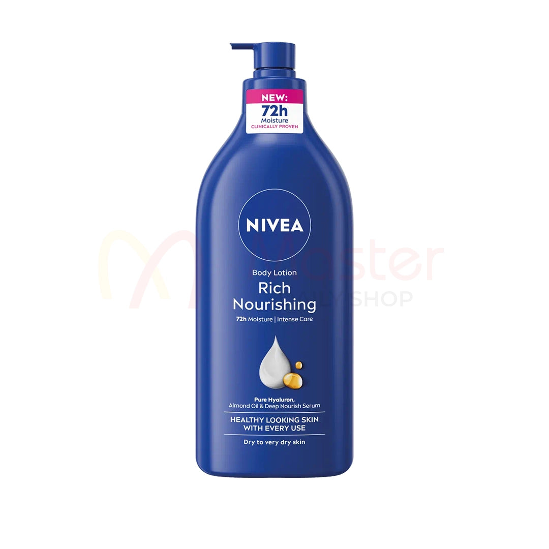 Nivea Rich Nourishing 72h Moisture Intense Care Body Lotion Dry To Very Dry Skin 400ml