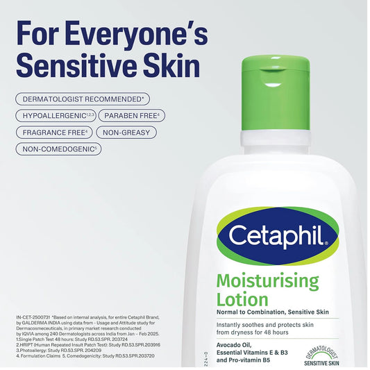 Cetaphil Moisturising Lotion for Normal to Combination, Sensitive Skin 100ml