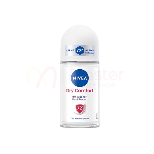 Nivea Dry Comfort 72H Anti-Perspirant Deodorant Roll On For Women 50 ml