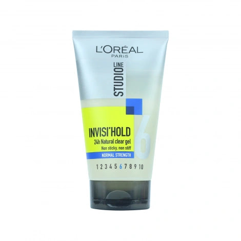 L'Oreal Paris Studio Line InvisiHold 6 Normal Strength 24H Natural Clear Gel, 150 ml