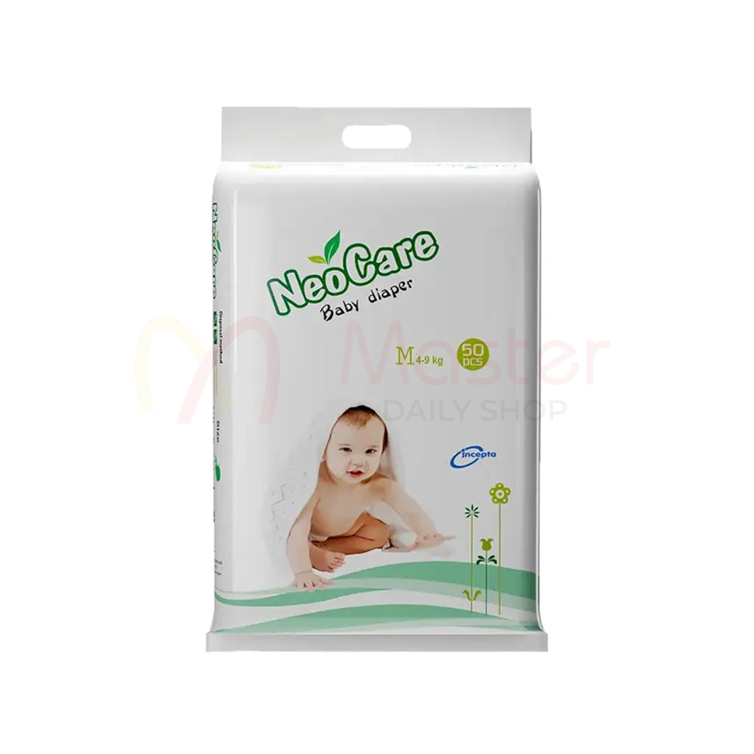 Neocare Premium Belt System Baby Diaper (M) 4-9 kg 50 Pcs