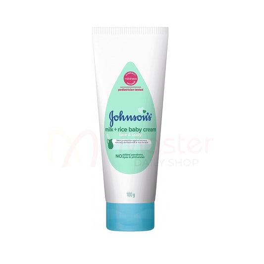 Johnson's Milk + Rice Baby Cream for Face & Body-100g