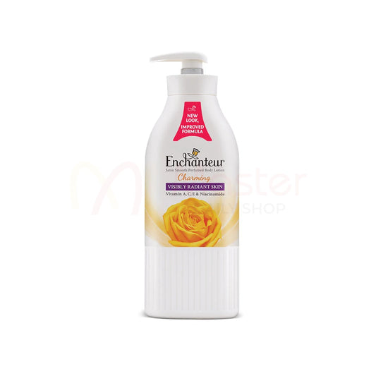 Enchanteur Charming Visibly Radiant Skin Lotion Vitamin A C E & Niacinamide, 500 ML
