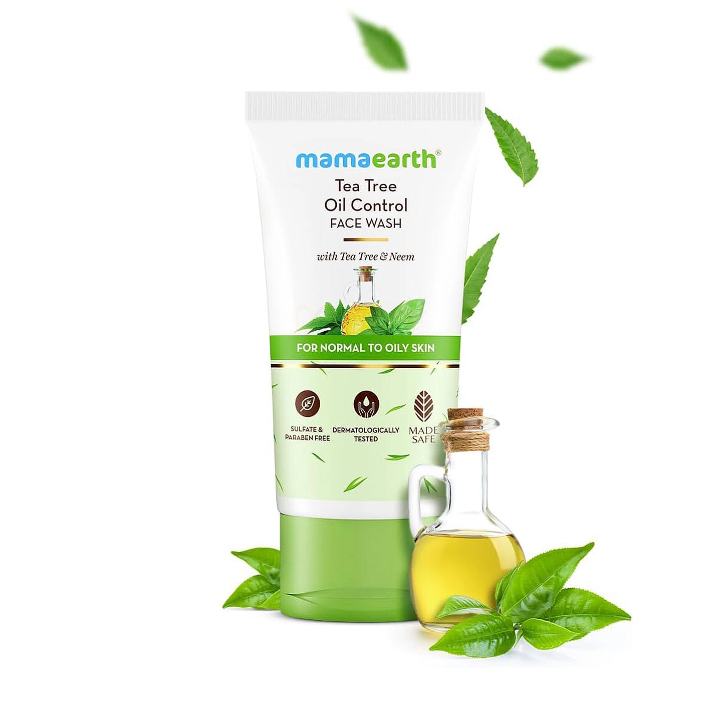 Mamaearth Tea Tree Oil Control Face Wash with Tea Tree & Neem for Normal to Oily Skin - 100ml