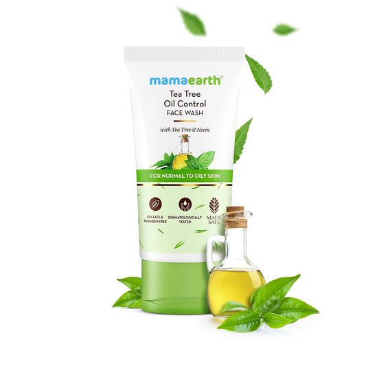 Mamaearth Tea Tree Oil Control Face Wash with Tea Tree & Neem for Normal to Oily Skin - 100ml