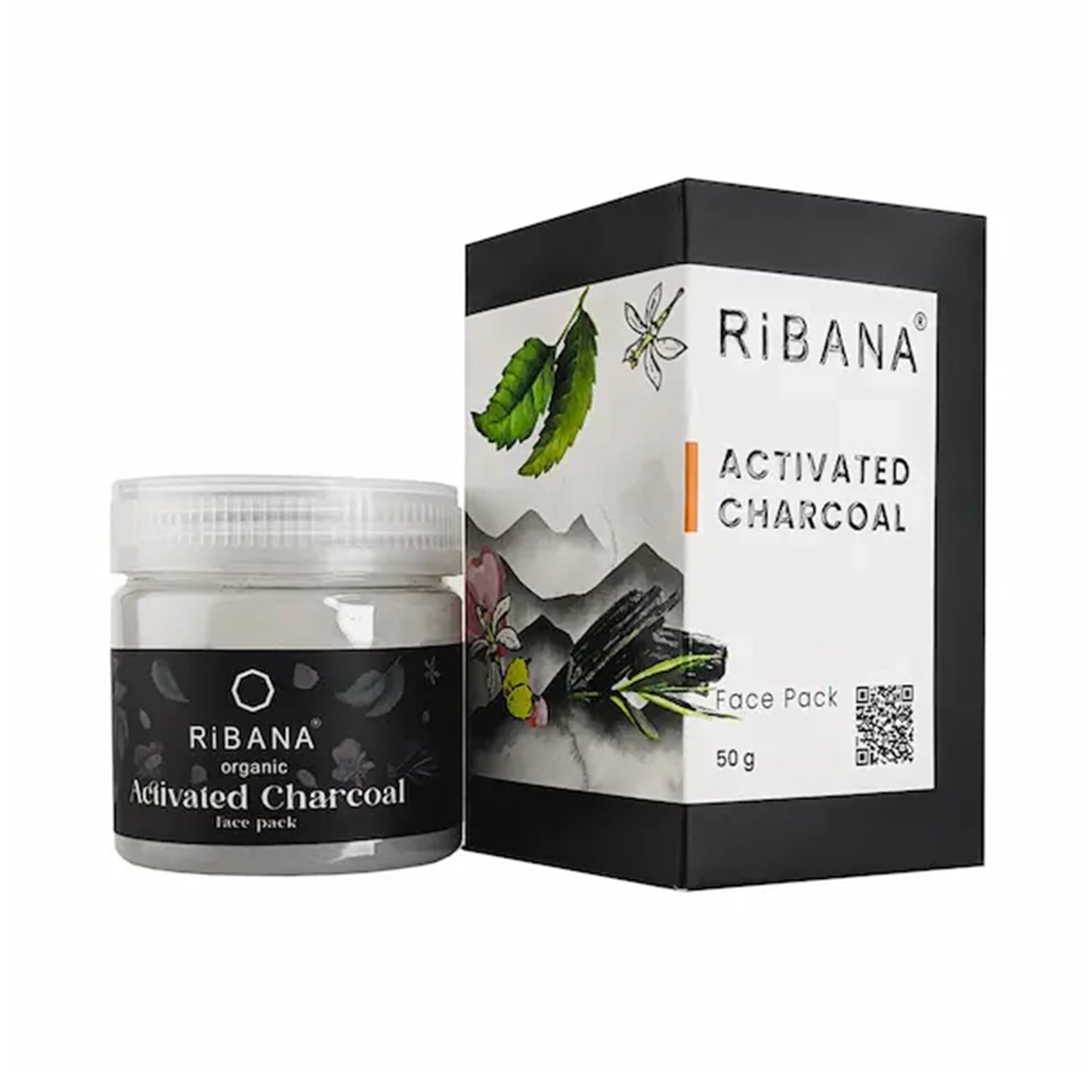 Ribana Activated Charcoal Face Pack 50g