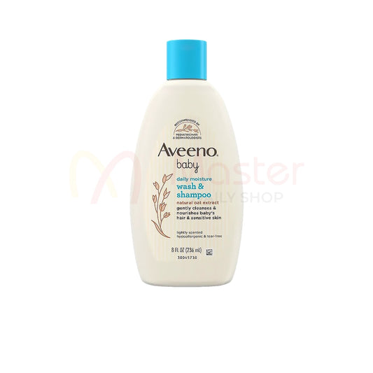 Aveeno Baby Daily Moisture Wash & Shampoo 236ml