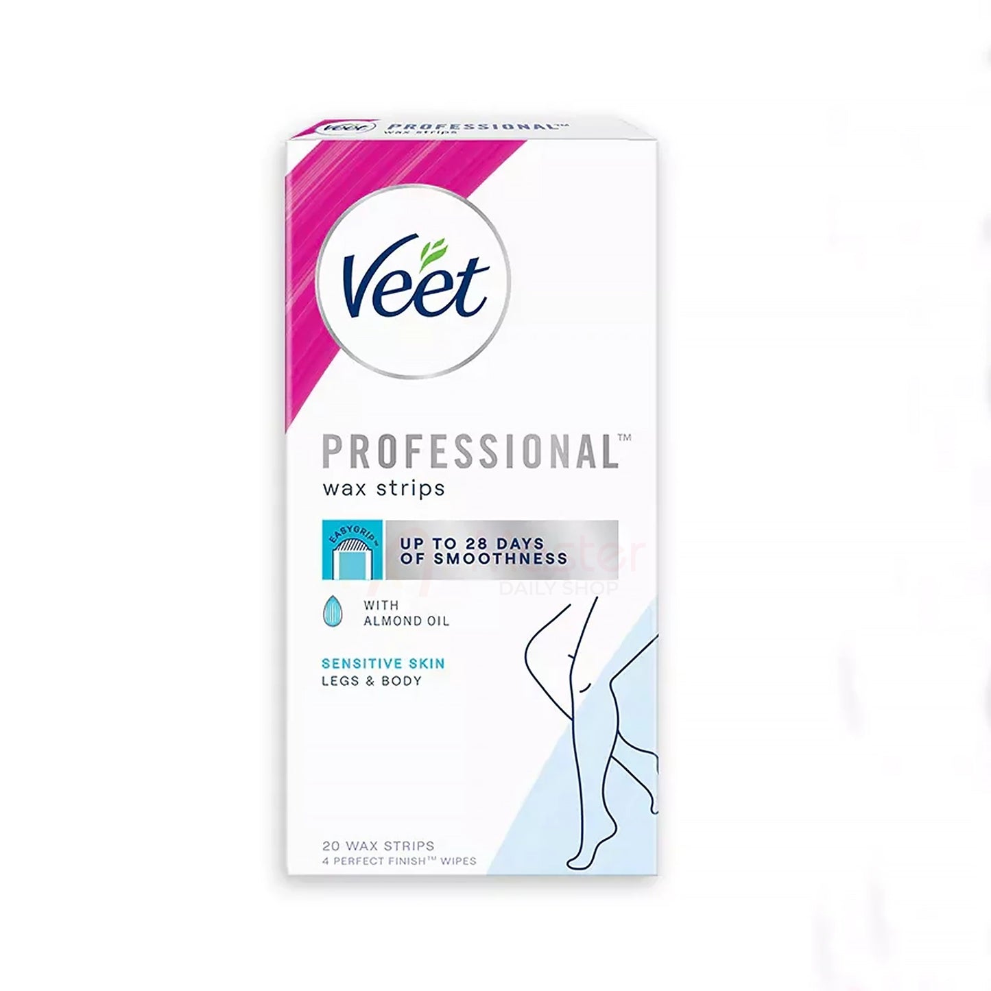 Veet Professional Legs & Body Hair Remover 20 Wax Strips