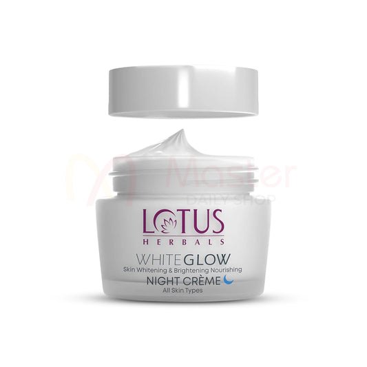 Lotus Herbals White Glow Skin Whitening and Brightening Nourishing Night Creme 60gm