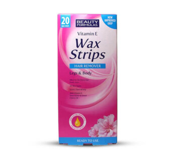 Beauty Formulas Vitamin E Wax Strips – (20 pcs)