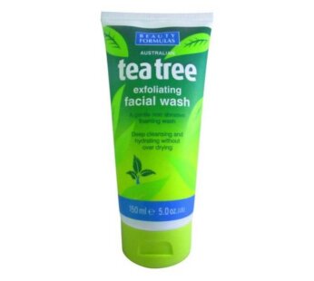 Beauty Formulas Tea Tree Exfoliating Facial Wash 150ml