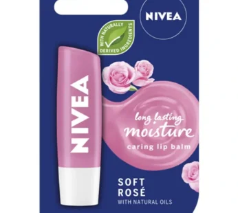 Nivea Caring Lip Balm Soft Rose 4.8g