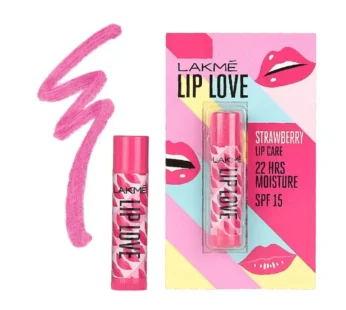 Lakme Lip Love Chapstick Strawberry SPF 15 4.5g