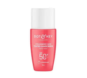 Dot & Key Strawberry Dew Tinted Sunscreen SPF 50+ Pa++++ – 01 Porcelain 50ml