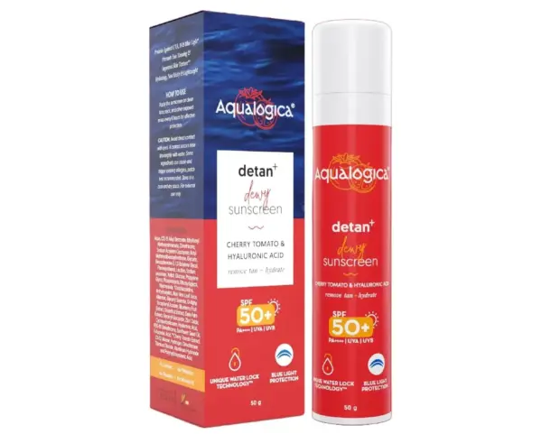 Aqualogica Detan+ Dewy Face Sunscreen with SPF 50+ & PA++++ 50g