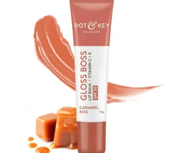 Dot & Key Gloss Boss Vitamin C + E Lip Balm with SPF 30 – Caramel Kiss 12gm