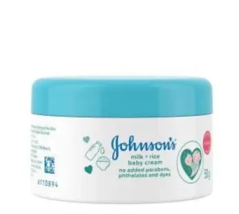 Johnson’s Baby Milk and Rice Cream 50g