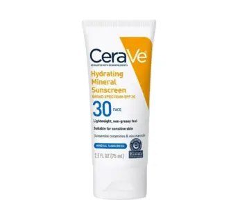 CeraVe Hydrating Mineral Sunscreen Broad Spectrum SPF 30 75ml