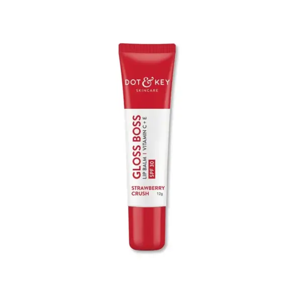 Dot & Key Gloss Boss Vitamin C + E Lip Balm with SPF 30 - Strawberry Crush 12gm