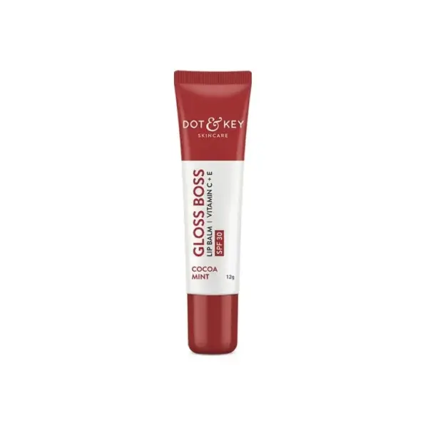 Dot & Key Gloss Boss Vitamin C + E Lip Balm with SPF 30 - Cocoa Mint 12gm