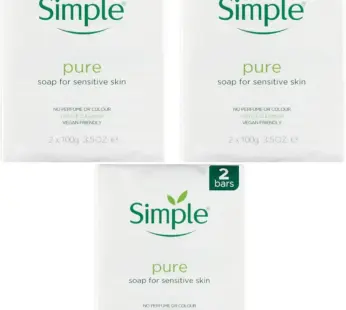 Simple Pure Soap for Sensitive Skin Twin Pack 100g