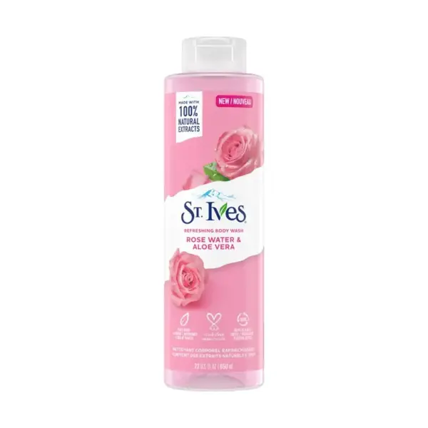 St.Ives Refreshing Rose Water & Aloe Vera Body Wash 650ml