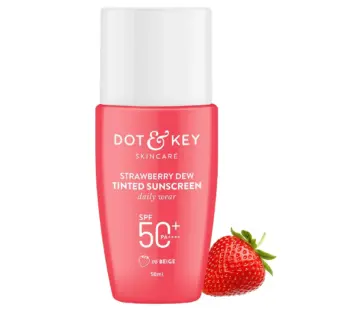 Dot & Key Strawberry Dew Tinted Sunscreen SPF 50+ Pa++++ – 05 Beige 50ml