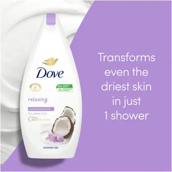 Dove Relaxing Jasmine & Coconut Milk Body Wash 500ml