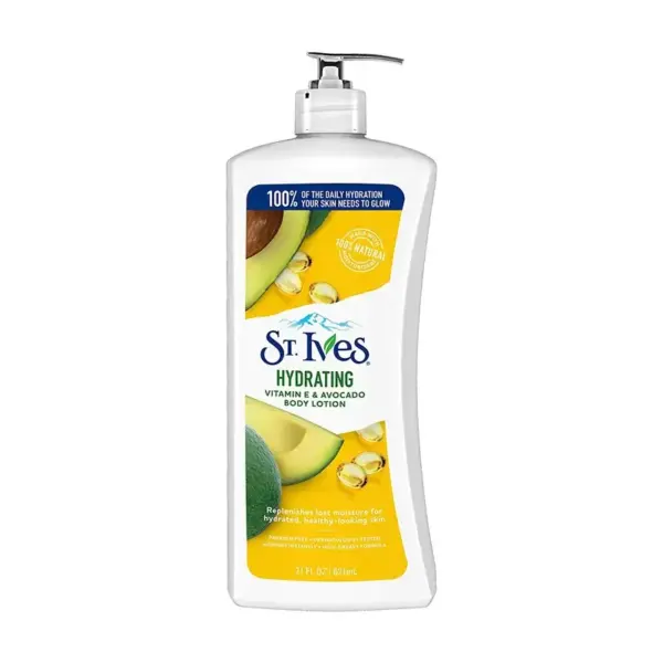 St. Ives Daily Hydrating Vitamin-E And Avocado Body Lotion 621ml